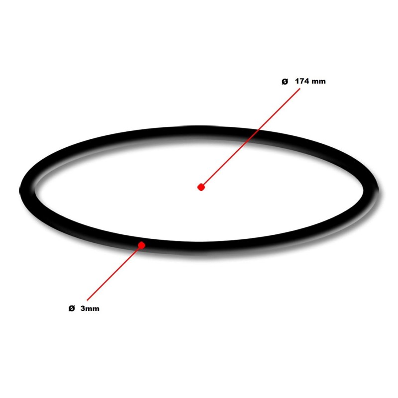 Rubber ring for blue housing compact4pool sice 174 x 3 mm Rubber ring for blue housing compact4pool sice 174 x 3 mm